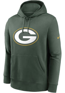 Nike Green Bay Packers Mens Green Club Long Sleeve Hoodie