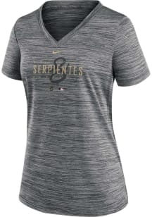 Nike Arizona Diamondbacks Womens Grey Velocity T-Shirt