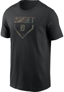 Nike Detroit Tigers Black Camo Short Sleeve T Shirt