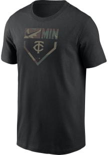 Nike Minnesota Twins Black Camo Short Sleeve T Shirt