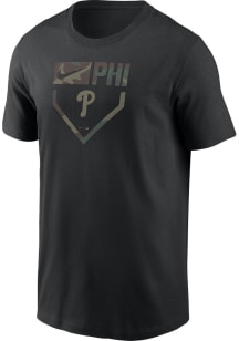 Nike Philadelphia Phillies Black Camo Short Sleeve T Shirt