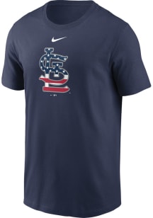 Nike St Louis Cardinals Navy Blue Americana Short Sleeve T Shirt