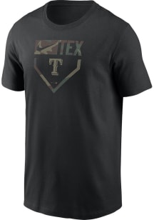 Nike Texas Rangers Black Camo Short Sleeve T Shirt