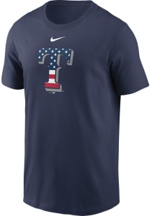 Nike Texas Rangers Navy Blue Americana Short Sleeve T Shirt