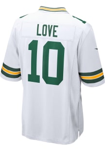 Jordan Love  Nike Green Bay Packers White Game Football Jersey