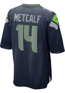 DK Metcalf  Nike Seattle Seahawks Navy Blue Game Football Jersey