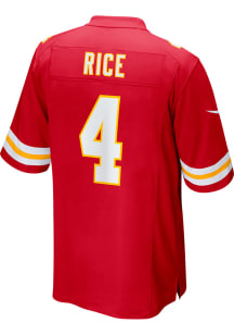 Rashee Rice  Nike Kansas City Chiefs Red Game Football Jersey