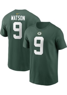 Christian Watson Green Bay Packers Green Player Name and Number Short Sleeve Player T Shirt