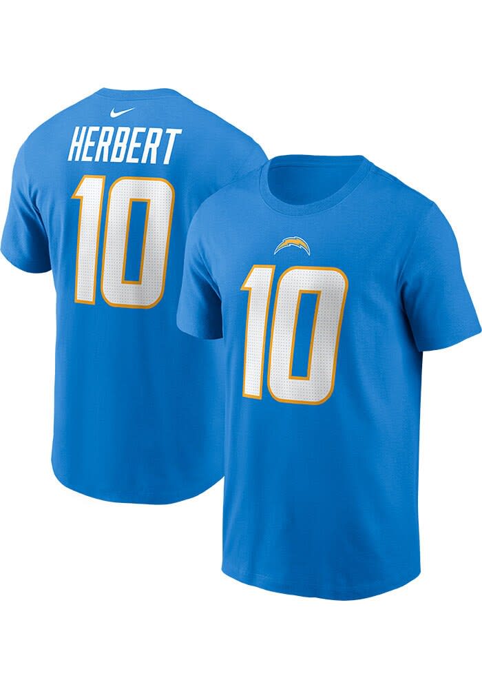 Justin Herbert Los Angeles Chargers Nike LIGHT BLUE Player Name
