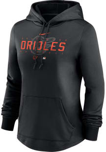 Nike Baltimore Orioles Womens Black Pregame Hooded Sweatshirt