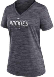 Nike Colorado Rockies Womens Black Velocity T-Shirt