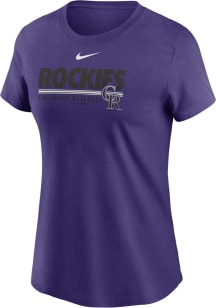 Nike Colorado Rockies Womens Purple Gameday Short Sleeve T-Shirt