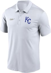 Nike Kansas City Royals Mens White Cooperstown Short Sleeve Polo