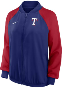 Nike Texas Rangers Womens Blue Authentic Light Weight Jacket