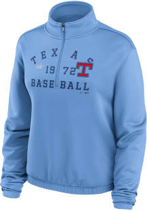 Nike Texas Rangers Womens Blue Arched 1/4 Zip Pullover
