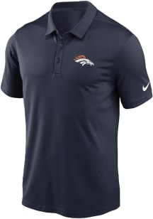 Nike Denver Broncos Mens Navy Blue Franchise Short Sleeve Polo