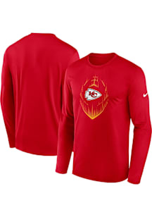 Nike Kansas City Chiefs Red Legend Icon Design Long Sleeve T-Shirt