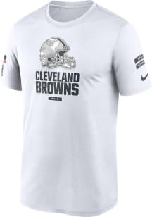 Nike Cleveland Browns White Salute to Service Short Sleeve T Shirt