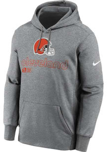 Nike Cleveland Browns Mens Grey Therma Hood