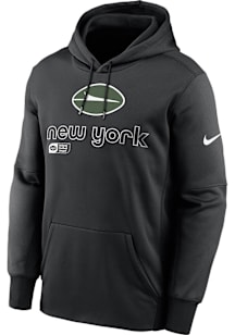 Nike New York Jets Mens Black Therma Hood