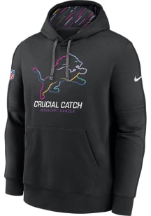Nike Detroit Lions Mens Black Crucial Catch Hood