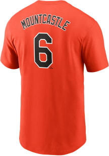 Ryan Mountcastle Baltimore Orioles Orange Alt Short Sleeve Player T Shirt