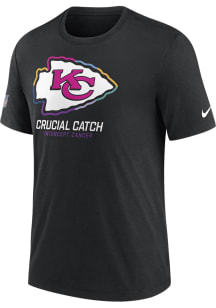 Nike Kansas City Chiefs Black Crucial Catch Short Sleeve Fashion T Shirt