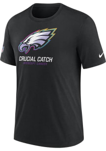 Nike Philadelphia Eagles Black Crucial Catch Short Sleeve Fashion T Shirt