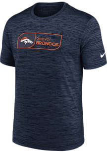 Nike Denver Broncos Navy Blue Velocity Short Sleeve T Shirt