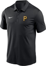 Nike Pittsburgh Pirates Mens Black Cap Logo Short Sleeve Polo