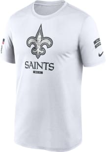 Nike New Orleans Saints White Salute to Service Short Sleeve T Shirt