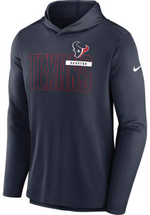 Nike Houston Texans Mens Navy Blue Dri Fit Lightweight Hood