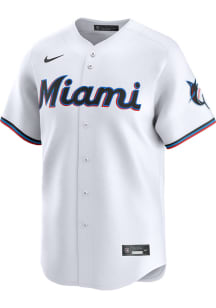Nike Miami Marlins Mens White Home Limited Baseball Jersey