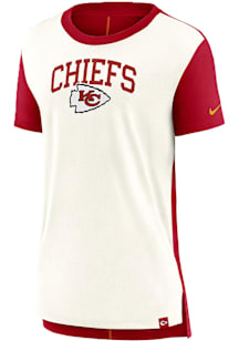 Nike Kansas City Chiefs Womens White Blitz Contrast Short Sleeve T-Shirt