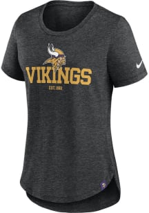 Nike Minnesota Vikings Womens Black Blitz Triblend Short Sleeve T-Shirt