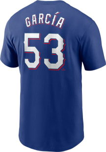 Adolis Garcia Texas Rangers Blue Alt Short Sleeve Player T Shirt