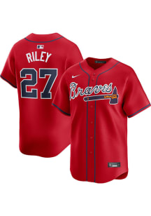 Austin Riley Nike Atlanta Braves Mens Red Alt Limited Baseball Jersey