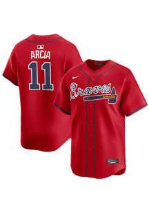 Orlando Arcia Nike Atlanta Braves Mens Red Alt Limited Baseball Jersey