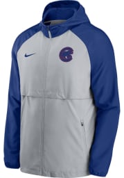 Nike Chicago Cubs Mens Grey Essential Hood Long Sleeve Zip