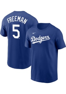Freddie Freeman Los Angeles Dodgers Blue Home Short Sleeve Player T Shirt