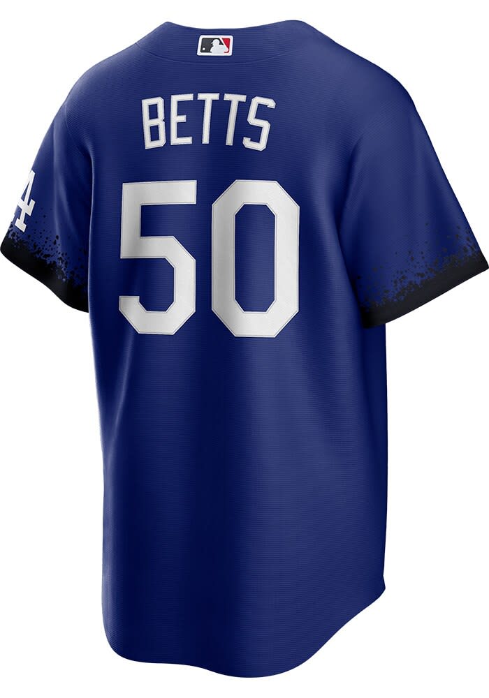 Mookie Betts Los Angeles Dodgers Mens Replica BLUE City Con Jersey