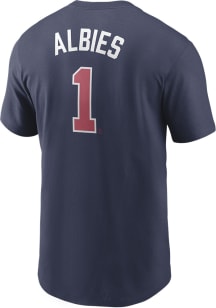 Ozzie Albies Atlanta Braves Navy Blue Home Short Sleeve Player T Shirt