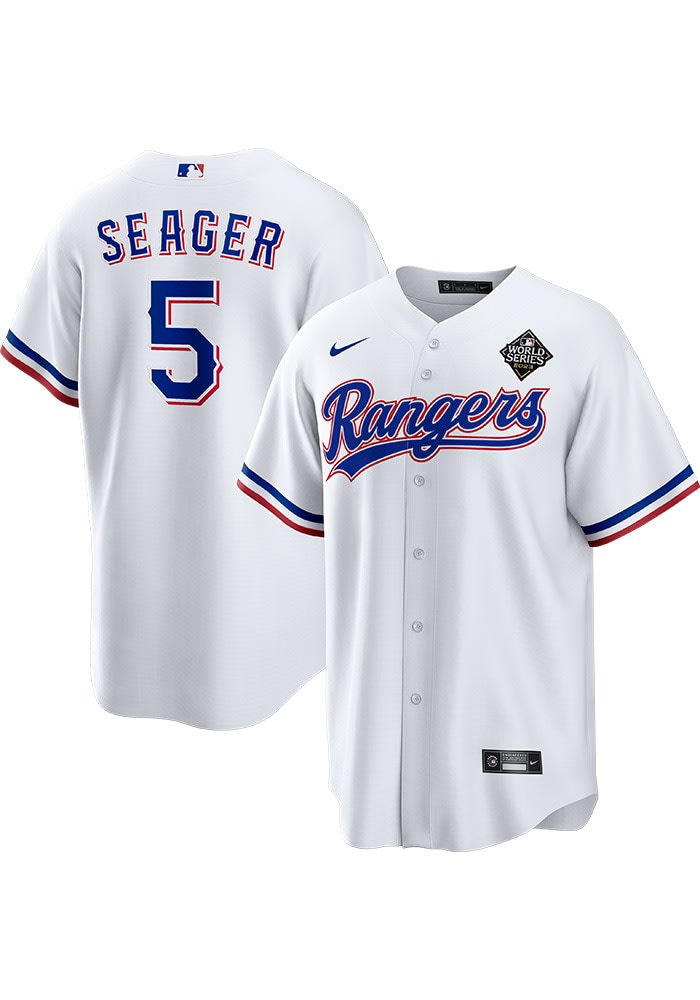 Corey Seager Rangers Replica 2023 WS PARTICIPANT Jersey