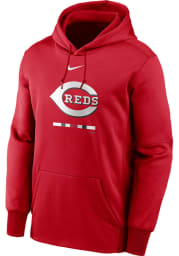 Nike Cincinnati Reds Mens Red Legacy Therma Hood