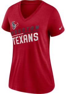 Nike Houston Texans Womens Red Triblend Short Sleeve T-Shirt