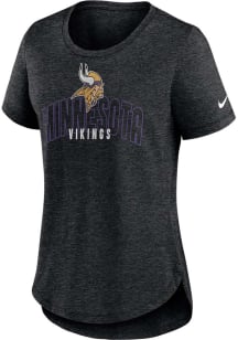 Nike Minnesota Vikings Womens Black Triblend Short Sleeve T-Shirt