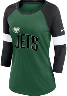 Nike New York Jets Womens Green Football Pride LS Tee