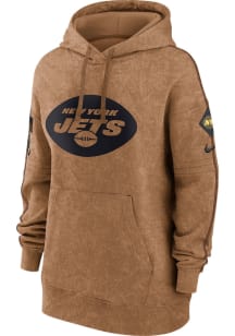 Nike New York Jets Womens Brown Wordmark Hooded Sweatshirt