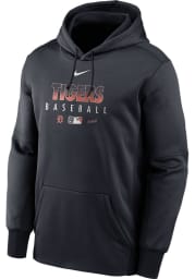 Nike Detroit Tigers Mens Navy Blue Authentic Therma Hood