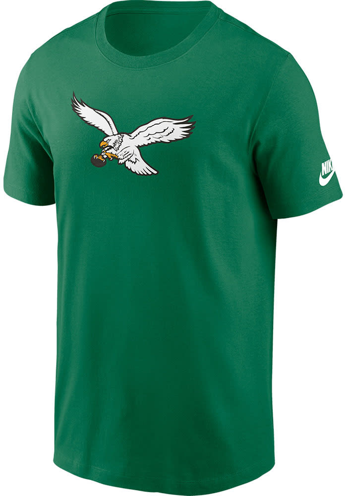 Nike Philadelphia Eagles KELLYGREEN Throwback Logo Short Sleeve T